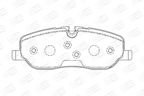 Колодки гальмівні дискові передні Land Rover Range Rover Sport I, Discovery III CHAMPION 572521CH