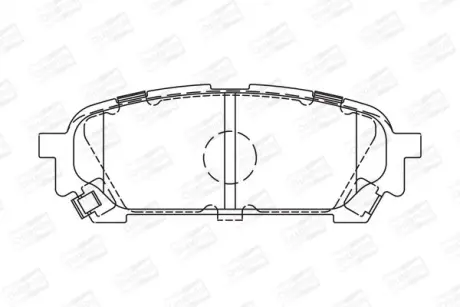 Колодки гальмівні дискові задні Subaru Forester (SG_) (02-12), Impreza Estate (GG) (00-08) CHAMPION 572529CH