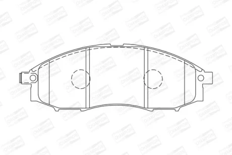 (Champion) Гальмівні колодки до дисків CHAMPION 572551CH
