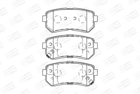 Колодки гальмівні дискові задні Hyundai i30 (07-12), ix35 (10-15)/ Kia Sportage (II,III) CHAMPION 572604CH