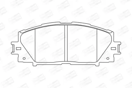 Колодки гальмівні дискові передні LEXUS CT (ZWA10_) 10-|TOYOTA PRIUS (_W3_) 08- CHAMPION 572631CH