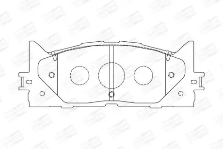 Колодки гальмівні дискові передні LEXUS ES (AVV6_, GSV6_, ASV6_) CHAMPION 572651CH