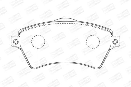 Колодки тормозные дисковые передние Nissan Navara (15-)/ Land Rover Freelander I CHAMPION 573102CH