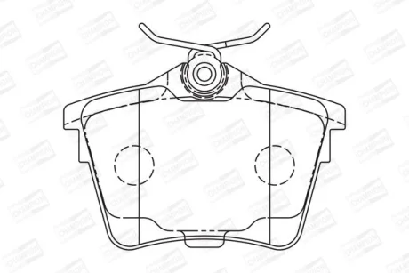 Колодки гальмівні дискові задні Citroen C5 III/ Peugeot 407 (04-11) CHAMPION 573133CH