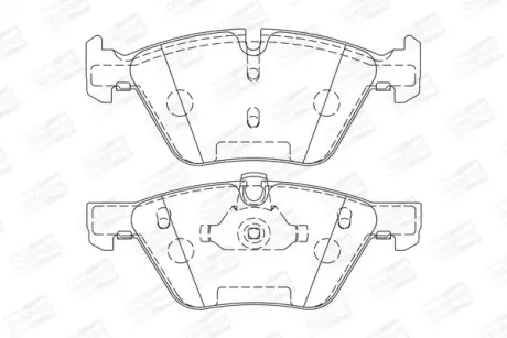Колодки гальмівні дискові передні BMW Series 3 (E90) (05-), Series 5 (E60) CHAMPION 573151CH