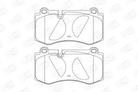 Колодки гальмівні дискові передні MERCEDES-BENZ E-CLASS (W211) 02-09, S-CLASS (W221) 05-13 CHAMPION 573178CH