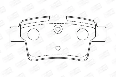 Колодки гальмівні дискові задні Citroen C4 Grand Picasso I (UA_) 06-13, C4 Picasso I MPV (UD_) 06-15 CHAMPION 573194CH