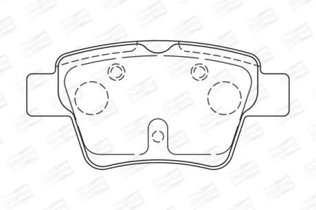 Колодки тормозные дисковые задние Citroen C4 I/ Peugeot 307 (03-09) C CHAMPION 573235CH