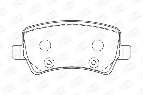 Колодки тормозные дисковые задние Land Rover Freelander 2/ Volvo V60 I, S80 II, CHAMPION 573250CH