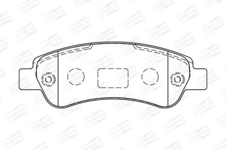 Колодки гальмівні дискові Citroen Jumper II/ Fiat Ducato (06-) CHAMPION 573274CH