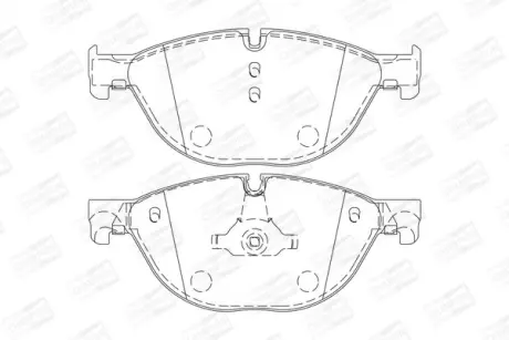 Колодки гальмівні дискові передні BMW 7 serie (08-) CHAMPION 573292CH