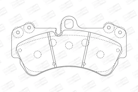Колодки гальмівні дискові передні Porsche Cayenne (02-10)/ VW Touareg (02-10) CHAMPION 573376CH