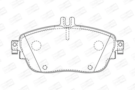 Колодки тормозные дисковые передние Infiniti Q30 (15-)/ MB B-Class (W246), CLA (CHAMPION 573403CH