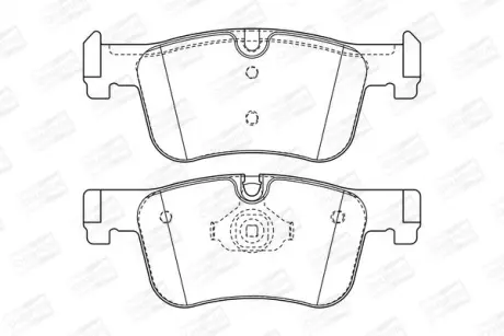 Колодки гальмівні дискові передні BMW 1 (F20) CHAMPION 573419CH