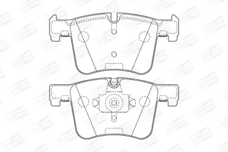 Колодки гальмівні дискові передні BMW X3 20dx, 20ix, 28ix, bis 10/2011/ X3 35ix (F25) (11-) CHAMPION 573432CH