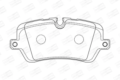 Колодки гальмівні дискові задні Land Rover Range Rover Sport II, Range Rover IV, Discovery V CHAMPION 573439CH