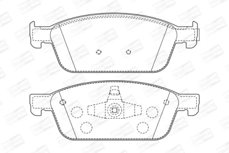 Колодки тормозные дисковые передние Ford Focus III, Kuga II, Transit (13-) (5734 CHAMPION 573460CH