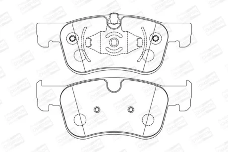 Колодки гальмівні дискові передні Citroen Berlingo (18-), C4 Picasso (13-)/ Opel Combo E CHAMPION 573604CH