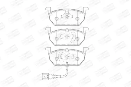 Колодки гальмівні дискові передні SEAT LEON (5F1) CHAMPION 573606CH