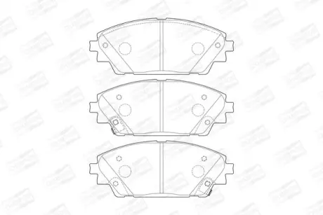 Колодки гальмівні дискові передні Mazda 3 (BM) (13-) CHAMPION 573611CH