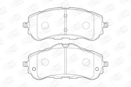 Колодки гальмівні дискові передні Citroen Berlingo (18-)/Peugeot 308 (15-), Partner (18-) CHAMPION 573620CH