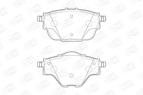 Колодки гальмівні дискові задні Citroen C4 (13-) CHAMPION 573622CH