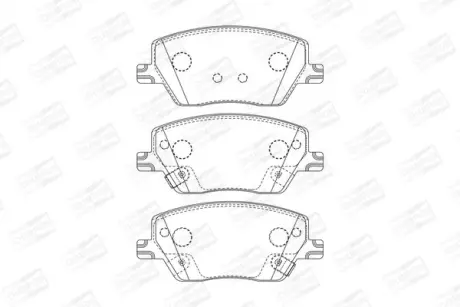 Колодки гальмівні дискові передні Fiat Tipo, Tipo SW/ Linea (15-) CHAMPION 573626CH
