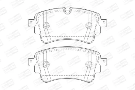 Колодки тормозные дисковые задние Audi A4 (B9), A6 (C8), Q5 (16-)/ VW Touareg (1 CHAMPION 573628CH
