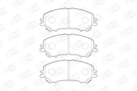 Колодки гальмівні дискові передні Nissan Qashqai II, X-Trail III/ Renault Kadjar (15-) CHAMPION 573659CH