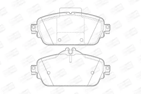 Колодки гальмівні дискові передні MERCEDES-BENZ C-CLASS (W205) 13-, C-CLASS T-Model (S205) 14- CHAMPION 573671CH