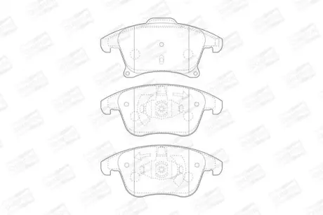 Колодки гальмівні дискові передні FORD GALAXY III (CK) 15-, MONDEO V Hatchback (CE) 14- CHAMPION 573674CH