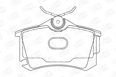 Колодки гальмівні дискові задні AUDI A2 (8Z0) 00-05|SEAT TOLEDO III (5P2) 04-09|VW GOLF V (1K1) 03-10 CHAMPION 573682CH