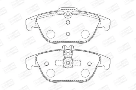 Колодки тормозные дисковые задние MB C-Class (W204), GLK-Class (X204) CHAMPION 573735CH