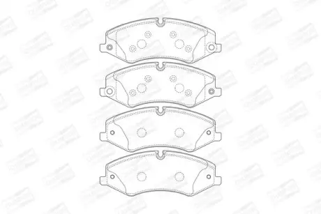 Колодки гальмівні дискові передні Land Rover Discovery/Range Rover (09-) CHAMPION 573759CH