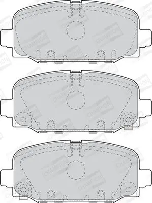 Колодки тормозные дисковые задние Jeep Compass (16-) CHAMPION 573824CH (фото 1)