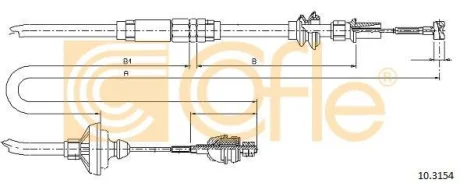 Трос зчеплення Cofle COFLE 103154