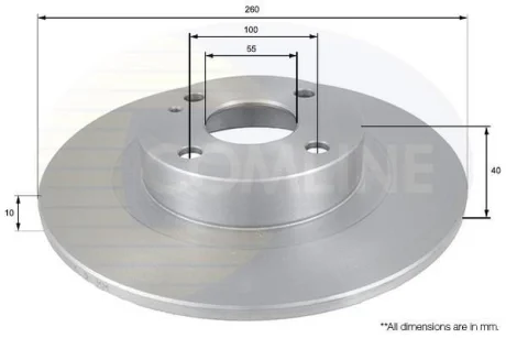 Comline - Диск гальмівний COMLINE ADC0438
