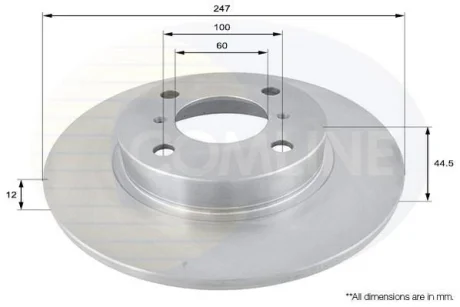 Comline - Диск гальмівний COMLINE ADC0918