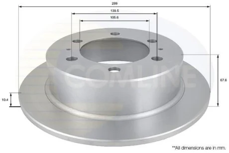 Comline - Диск гальмівний COMLINE ADC1016