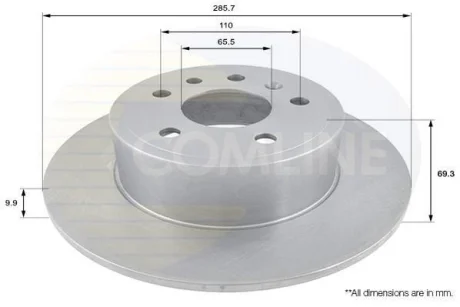 Comline - Диск гальмівний COMLINE ADC1122