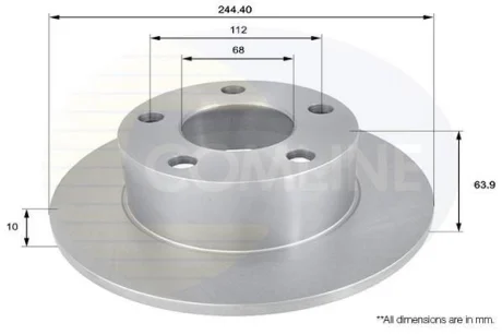 Comline - Диск гальмівний з покриттям COMLINE ADC1427