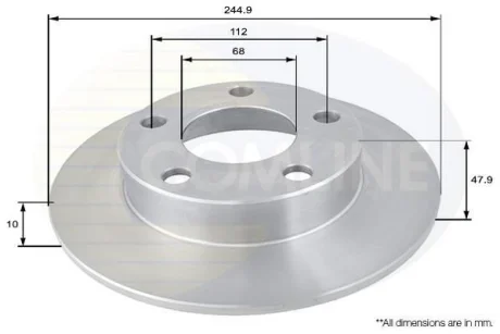 Comline - Диск гальмівний COMLINE ADC1437