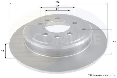 Comline - Диск гальмівний COMLINE ADC1549