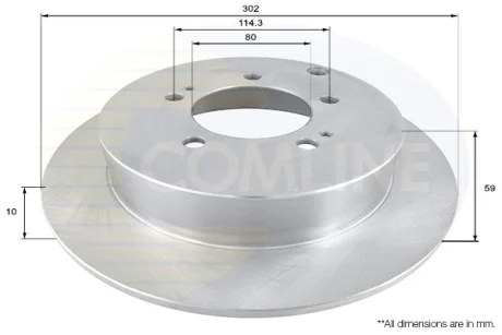 Comline - Диск гальмівний з покриттям COMLINE ADC1586
