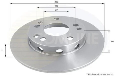 Comline - Диск гальмівний COMLINE ADC1601