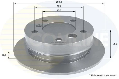 Comline - Диск гальмівний з покриттям COMLINE ADC1619