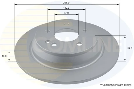 Comline - Диск гальмівний з покриттям COMLINE ADC1628