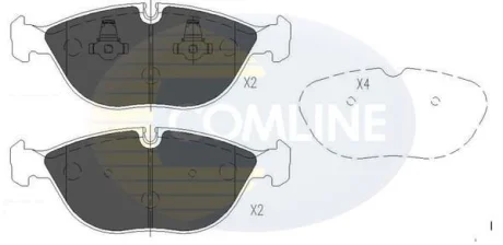 Comline - Гальмівні колодки до дисків COMLINE CBP01003