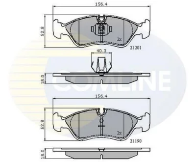 Comline - Гальмівні колодки до дисків COMLINE CBP01007