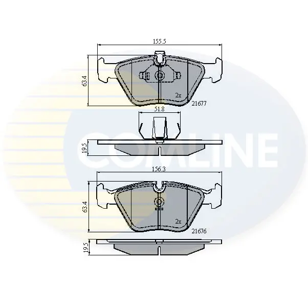 Comline - Гальмівні колодки до дисків COMLINE CBP01010 (фото 1)